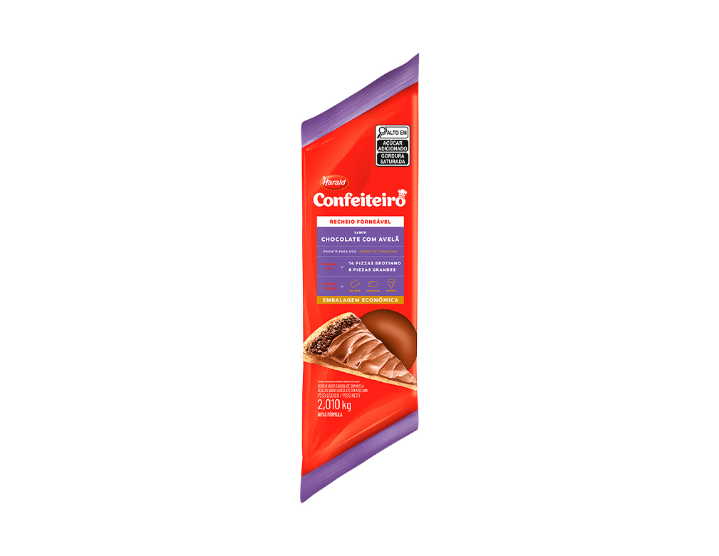 CHOCOLATE FORNEÁVEL GRANDE AVELÃ CONFEITEIRO HARALD 2,010 KG (CX 6 BIS)